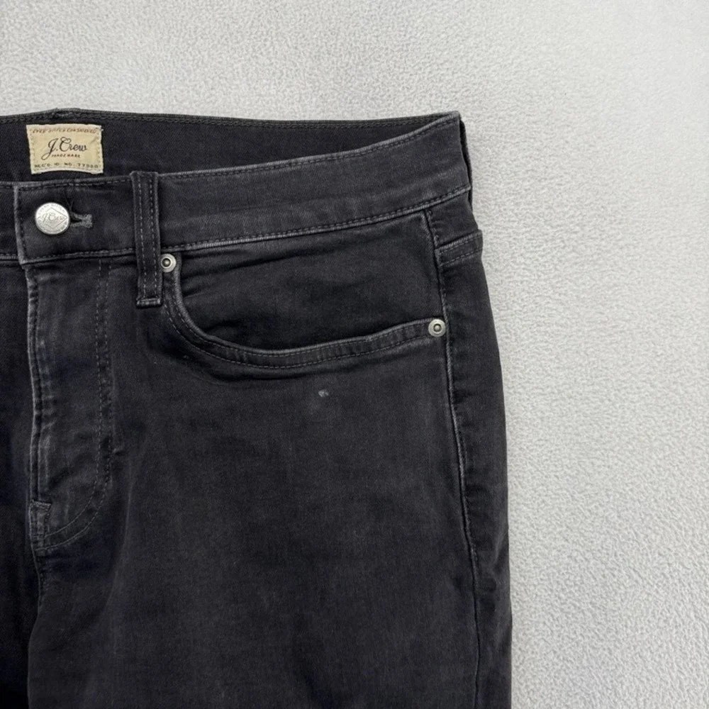 J.Crew Jeans Mens 32 Black 484 Slim Fit Stretch Denim Casual Cotton 5 Pockets